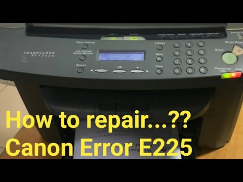 #Canon How to Repair..Error 225
