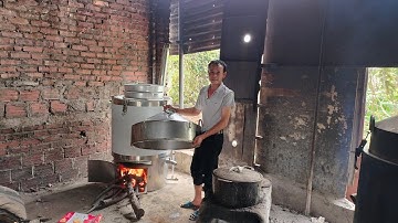 Nồi Nấu Rượu bằng Hơi đun củi không khê bỗng nấu cực ngon mà nhanh