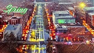 Washington DC  | 4 seasons in 1 hr | Oil Painting | Elegant Piano Music #487 screenshot 4