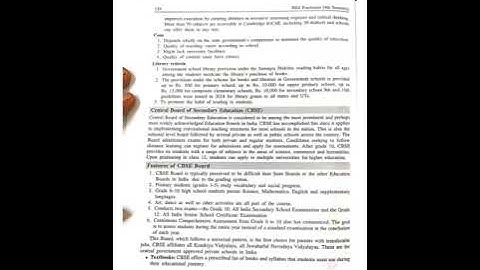 B.ED EVALUATION & PREPARATION OF  REPORT OF WBBSE/WBCHSE/ISCSE/ISC & CBSE CURRICULUM DIFFERENT LEVEL