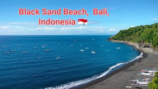 Black-Sand Beach, Bali,  Indonesia 🇮🇩