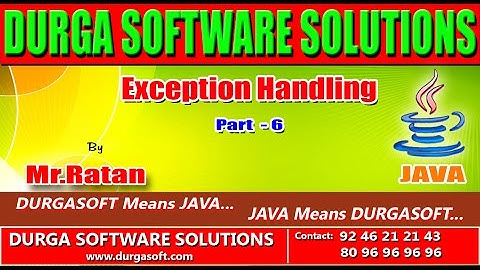 Corejava-exception handling-part-6