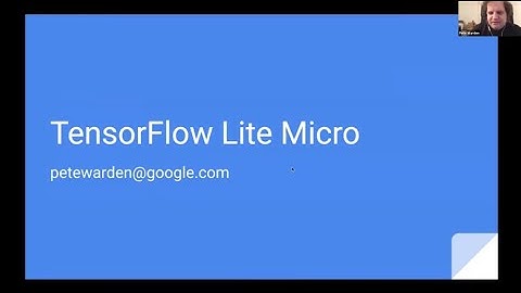 "TensorFlow Lite Micro" by Pete Warden (Google)