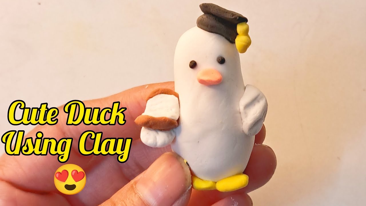 How to make Cute Duck Using Clay | Tutorial 