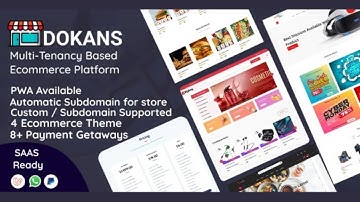 DOKANS – Multitenancy Based Ecommerce Platform PHP Script || Shopify Clone Website PHP Script Free
