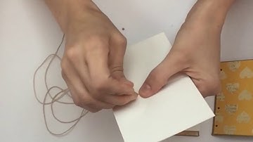 How to make a mini journal with an open Coptic stitch book binding