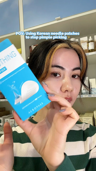 POV: using Korean needle patches to stop my pimple-picking habit 😳🫣 #needlepatches #kbeauty
