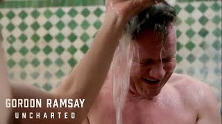 Gordon Ramsay&#39;s Moroccan Bath Encounter | Gordon Ramsay: Uncharted