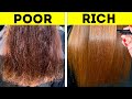Rich VS Poor. Hair And Beauty Hacks