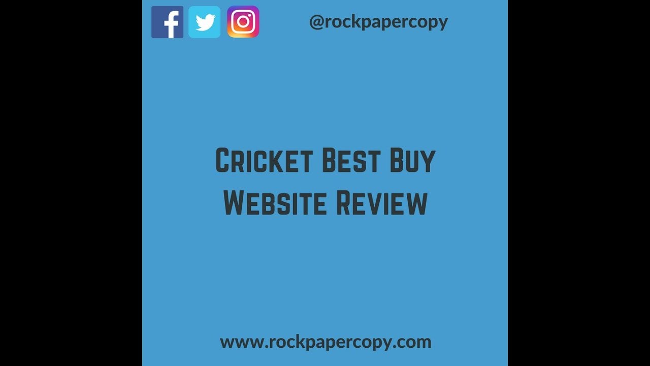 Cricket Best Buy Website Review