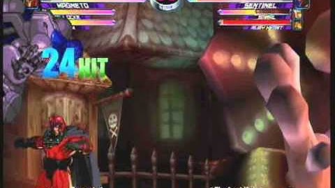 MvC2: Magneto Double Assist Combo (Psy AAA)