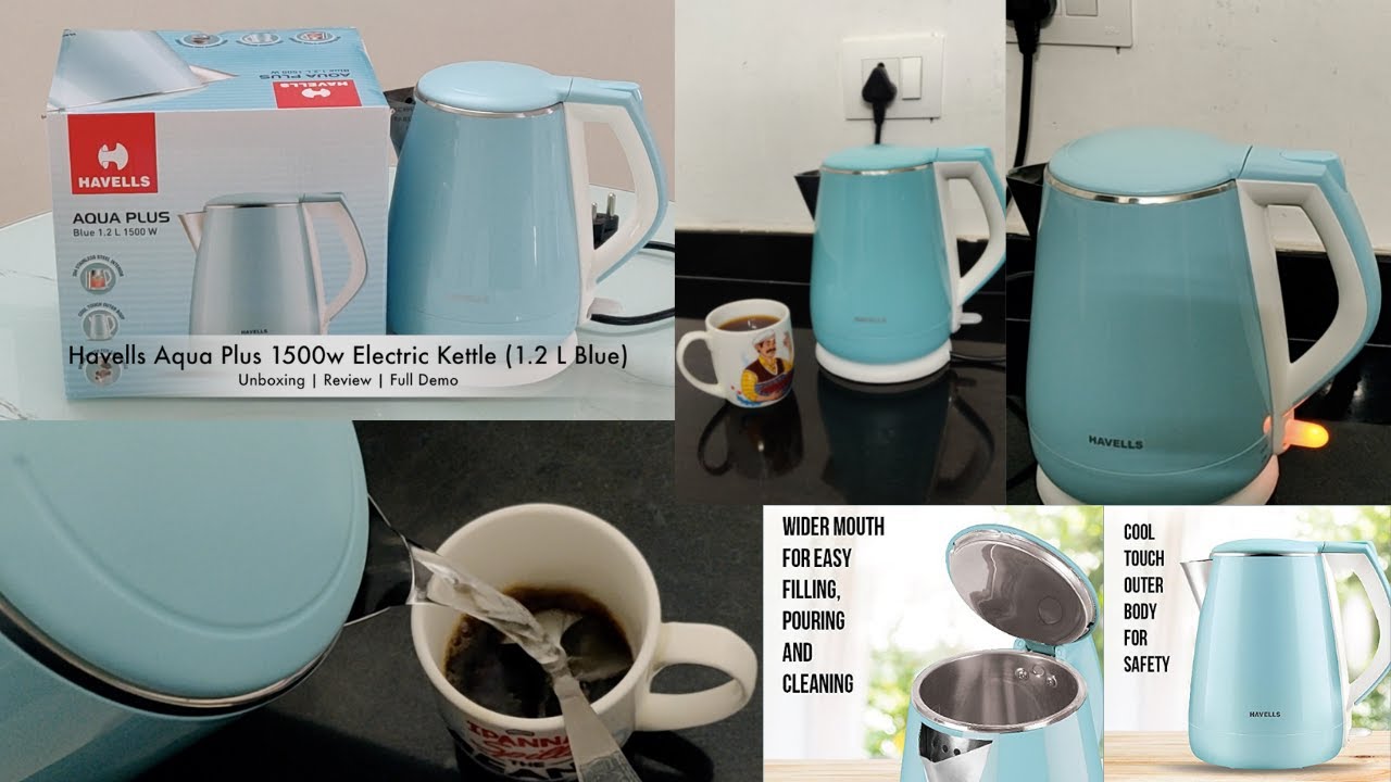 Havells Aqua Plus 1.2 litre Double Wall Kettle / 304 Stainless