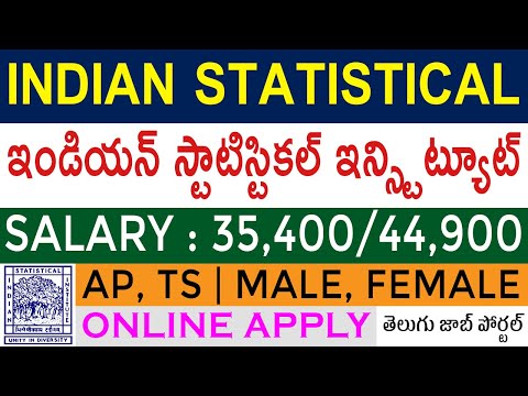 Indian Statistical Institute ISI Recruitment 2020 | ISI Jobs 2020 | Telugu Job Portal