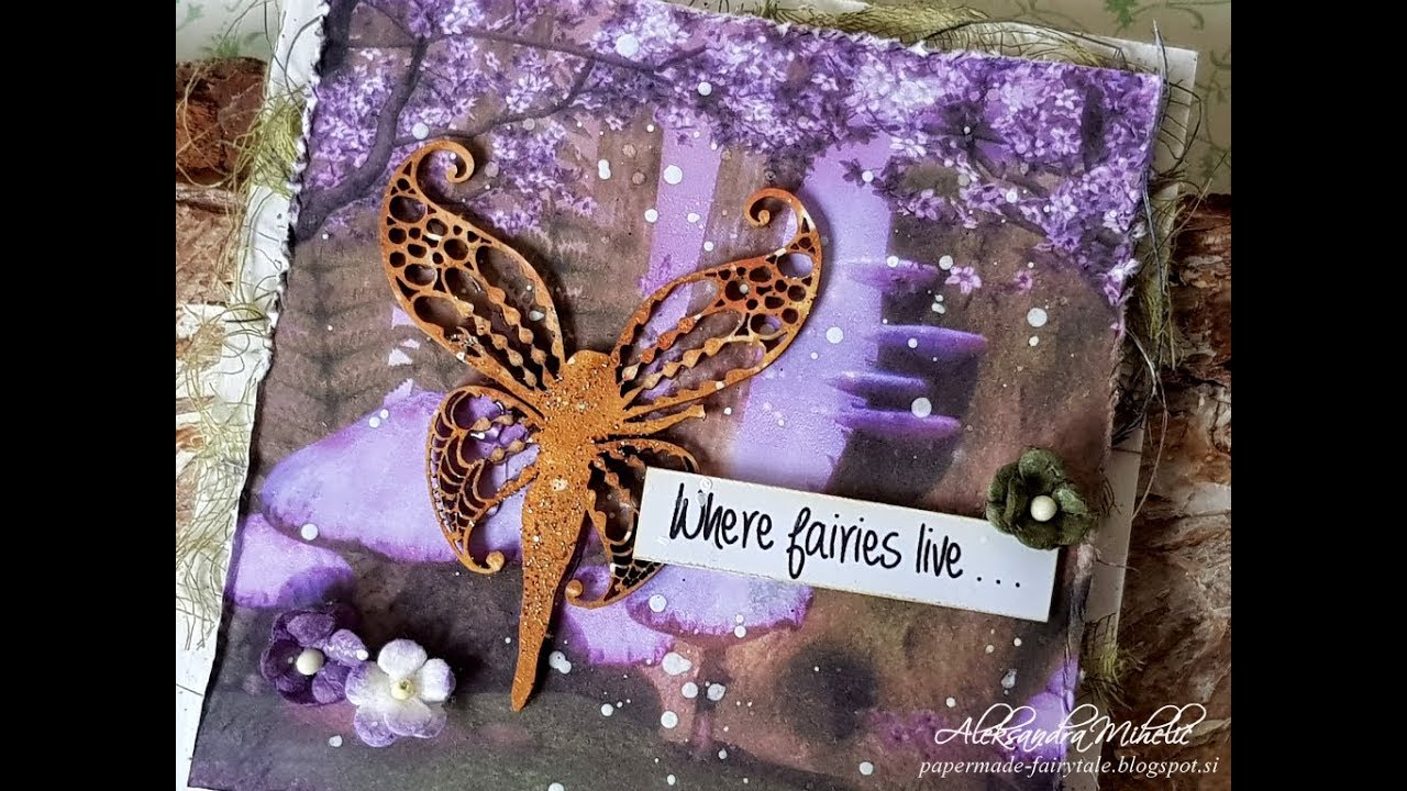 Where fairies live... exploding box for Scrapiniec with Lindy's