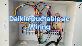 Daikin Ductable ac outdoor wiring three phase Daikin complete wiring #hvac #vrf #daikin #wiring