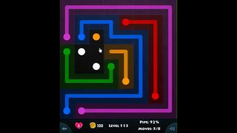 flow game facebook - basic pack level 113 Connect the dots