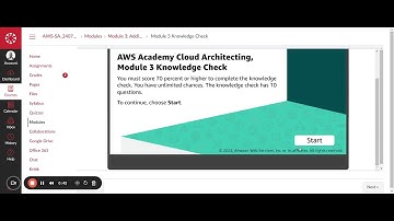 Module 3 Knowledge Check | AWS Academy Cloud Architecting | Adding a Storage Layer  | ALX  | 100%