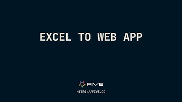 From Excel to Web App | Low-Code For Real Developers | Five.Co