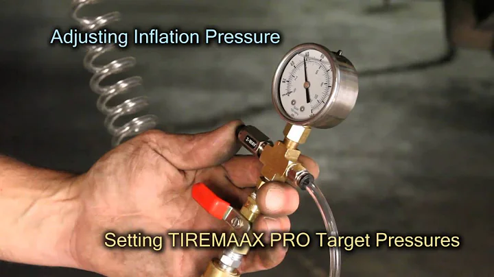 13. TIREMAAX PRO - Setting the Target Pressure