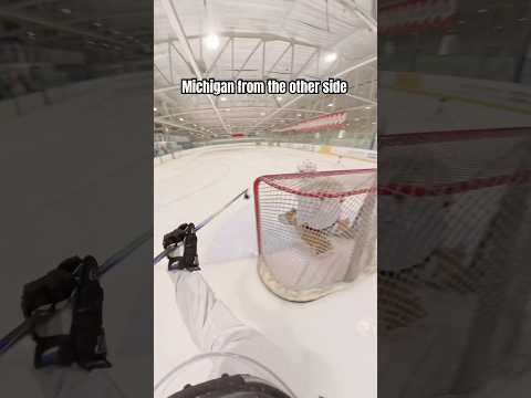 Michigan from the other side #hockey #pavelbarber #trickshot