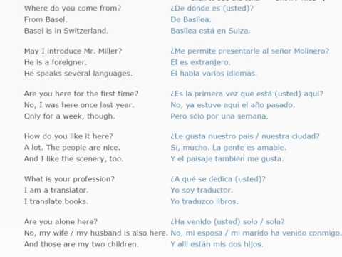 Spanish lesson/English lessons how to study spanish 21 (Small Talk 2)
