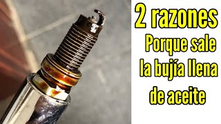 Alianza Foto colchón Porque salen las bujías llenas de aceite - YouTube