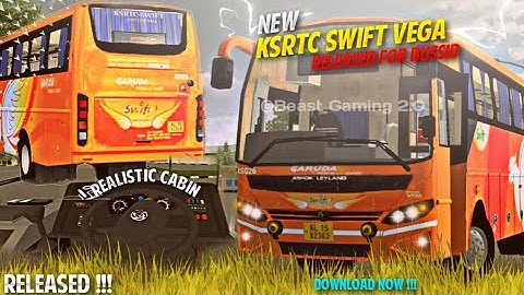 New Ksrtc Swift Vega Bus Mod Released For Bussid ll Download Mod ll Beast Gaming 2.0 ll #bussidmods
