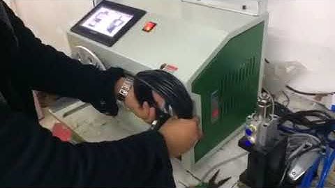 Cable winding and binding machine with touch screen operation interface