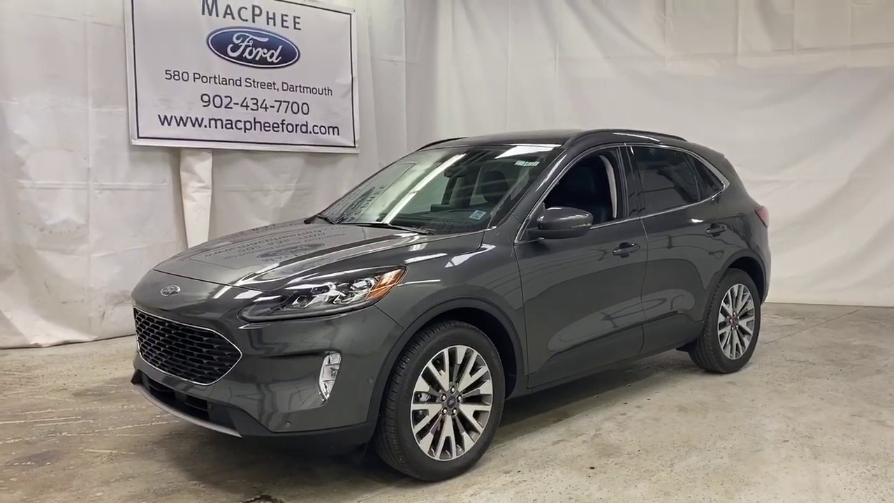 MAGNETIC 2020 Ford Escape TITANIUM HYBRID Review - MacPhee Ford - YouTube