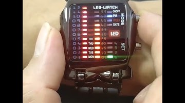 LED Watch Men Fashion Creative Crab Type Electronic Watch Luminous Binary