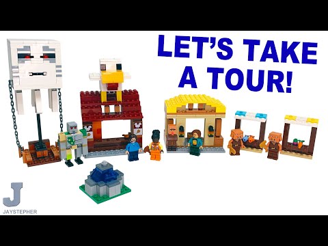 LEGO Minecraft Movie 2025 Ghast Balloon Village Attack 21273 Complete Build & Review