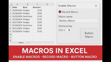 Enable Macros & Automate Tasks in Excel | Button Macros + Shortcut Keys + Real Examples | Excel 2025