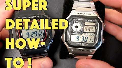 HOW TO EVERYTHING on a Casio Royale, and ACCURACY TEST- Casio AE-1200