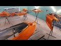 Покраска мотоцикла в orange candy. Цветная подложка. Исправляю дефект. devilbiss te10 1.3