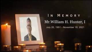 Celebration of Life - Mr. William H. Hunter