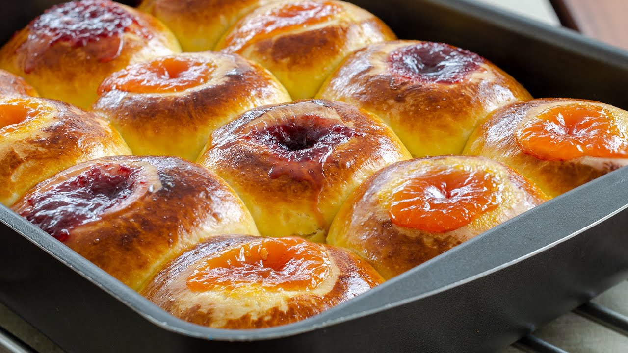 PUF PUF MARMELATLI TATLI ÇÖREK – Mayalı Tatlı Poğaça Tarifi