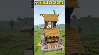 Medieval Windmill Build Timelapse Remixed | #shorts #minecraft