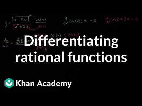 Differentiating rational functions | Derivative rules | AP Calculus AB | Khan Academy