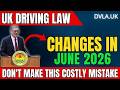 ⚠️ UK Driving Law Changes in June 2026 – Don't Make This Costly Mistake
