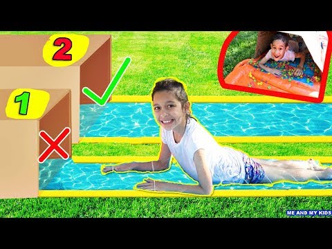 Try Not To Water Slide Through The Wrong MYSTERY BOX!