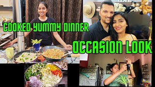 Cooked Yummy Dinner || Occasion Look