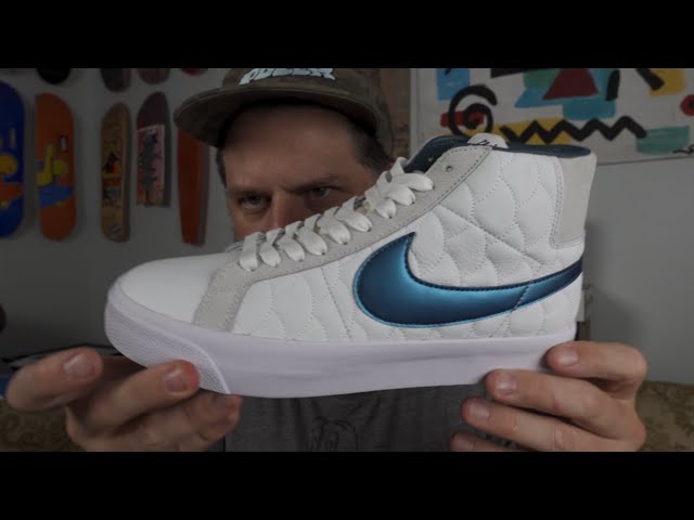 Nike SB Blazer Zoom Mid Eric Koston | On Foot - YouTube