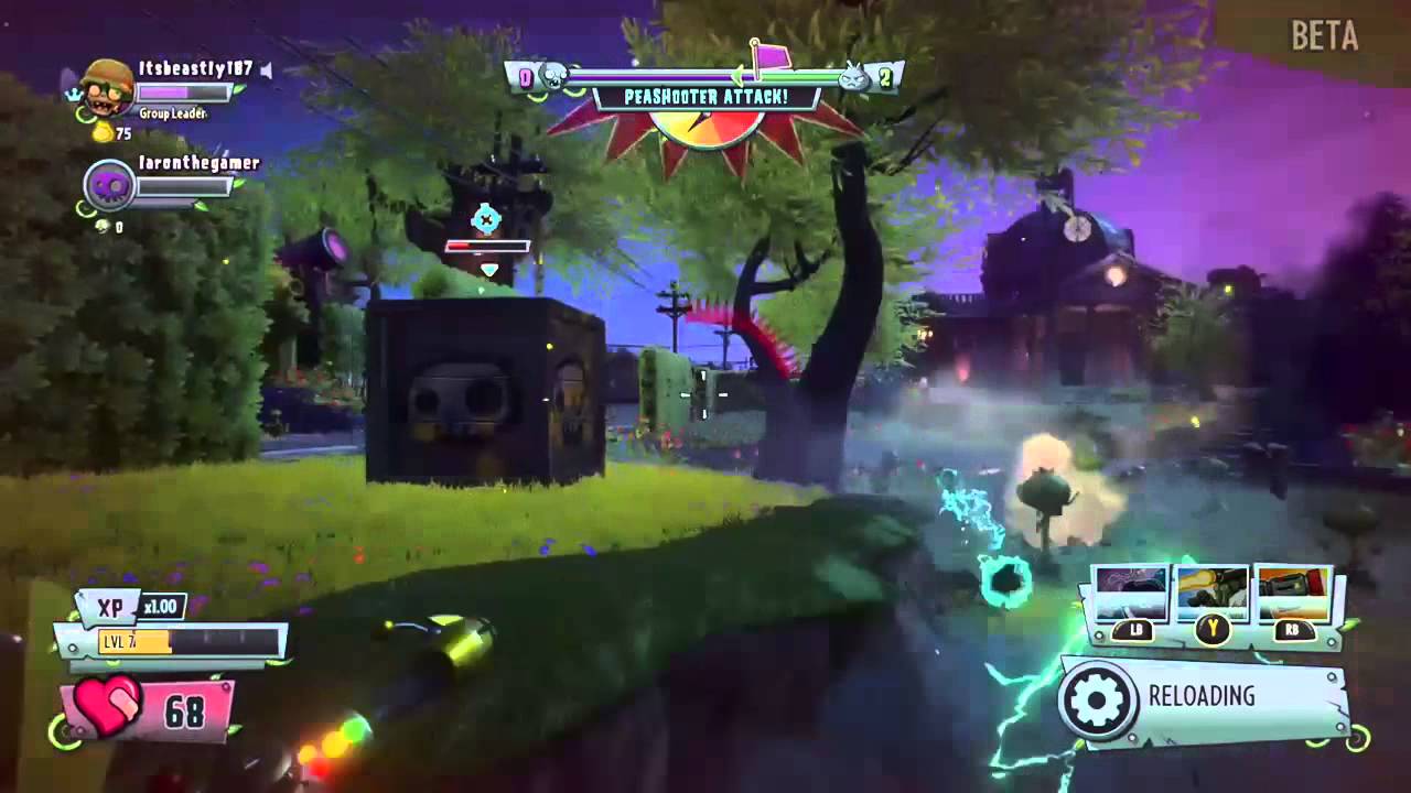 plants vs zombies garden warfare 2 multiplayer beta gameplay part 1 ...