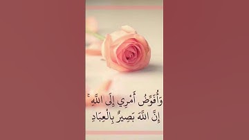وَأُفَوِّضُ أَمْرِي إِلَى اللَّهِ#آيات #غافر #اكسبلور #مشاري_العفاسي