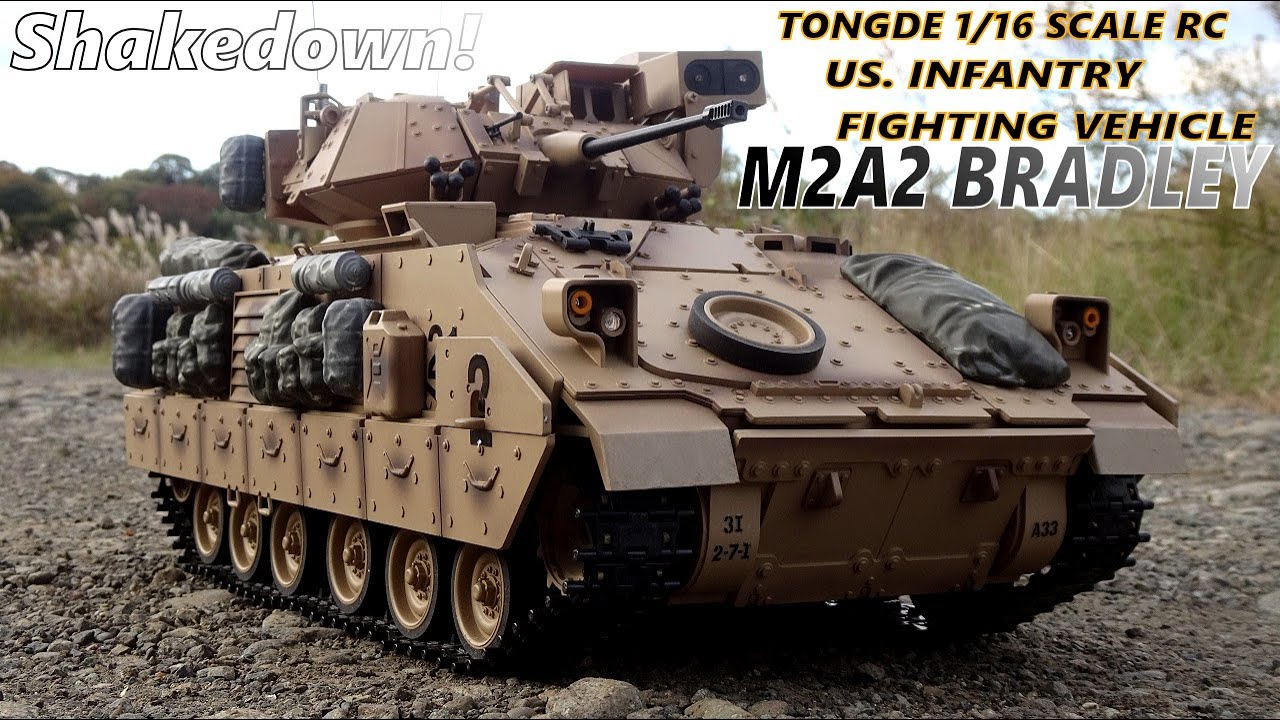 TONGDE 1/16 RC】M2A2 BRADLEY シェイクダウン ラジコン オフロード