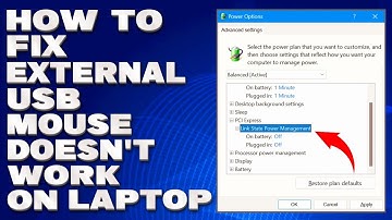 How To Fix External USB Mouse Doesn