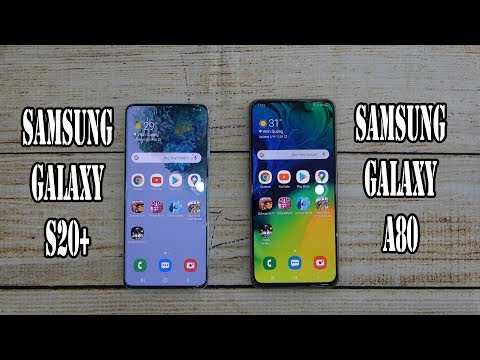 Samsung Galaxy S20+ vs Samsung Galaxy A80 | SpeedTest and Camera comparison