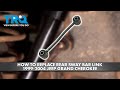 How to Replace Rear Sway Bar Links 1999-2004 Jeep Grand Cherokee
