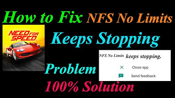 How to Fix NFS No Limits App Keeps Stopping Error Android & Ios | Apps Keeps Stopping Problem