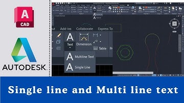 Autodesk AutoCAD Course 13 Text in AutoCAD Single line and Multi line text
